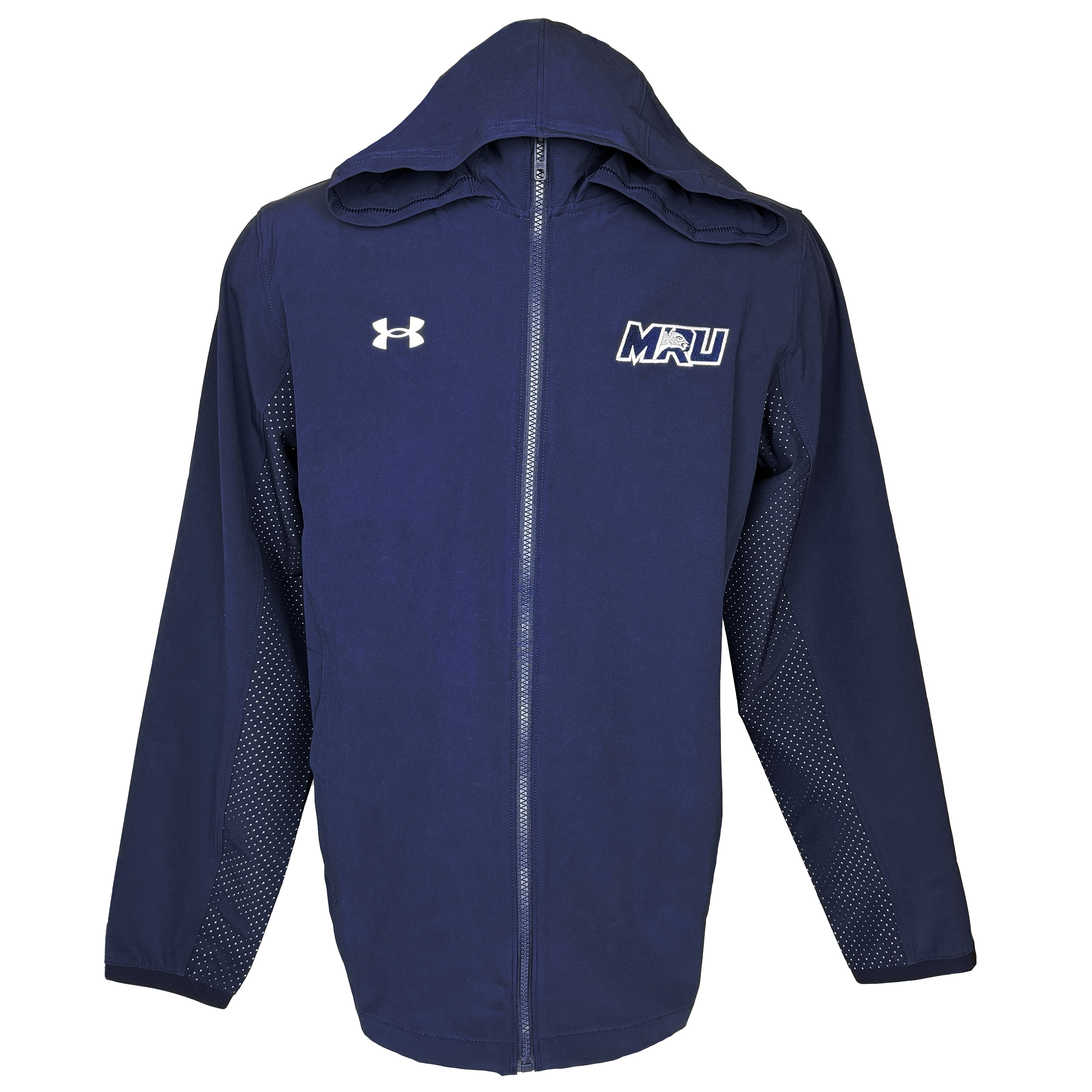 Men's MRU Lockup Under Armour Warmup Full Zip Jacket | Cougars Campus Store